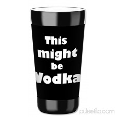 Mugzie 16-Ounce Tumbler Drink Cup with Removable Insulated Wetsuit Cover - Might be Vodka